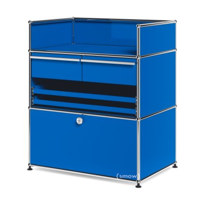 USM Haller Surgery Sideboard, Gentian blue RAL 5010, No locks