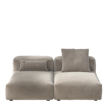 Vetsak Sofa Set 1, M, Cord velours - Platinum, With cushions