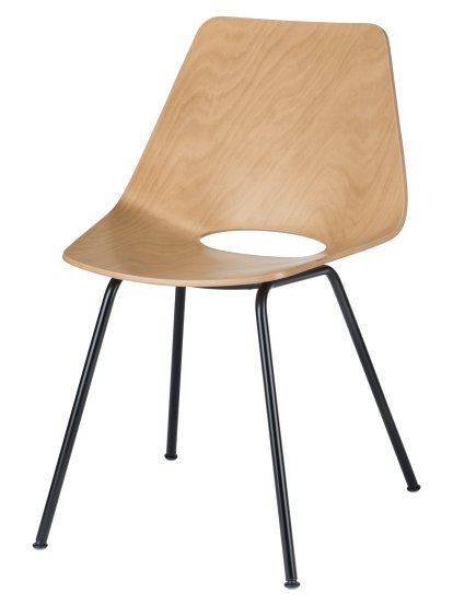 S 661, Natural stained beech (TP 17), Deep Black (RAL 9005)