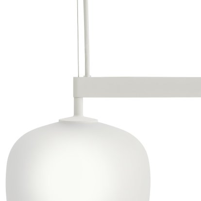Rime Rail Pendant Light, White
