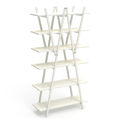 Nuvola Rossa Shelf, Beech, white lacquered
