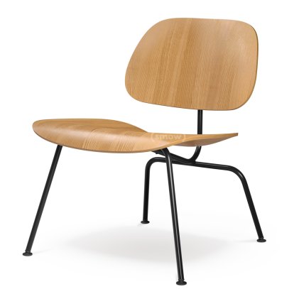 Plywood Group LCM / LCM Leather Chair, Natural ash, Powder-coated basic dark smooth