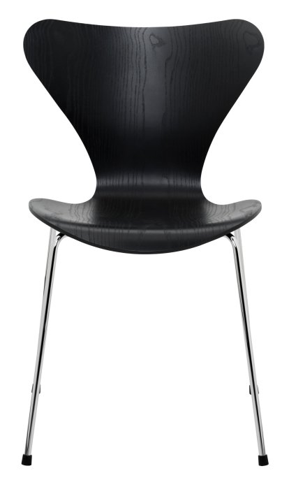 Series 7 Chair 3107, Coloured ash, Black, Chrome