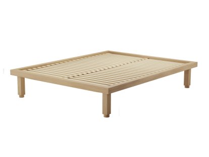 Kaya Bed, 180 x 200 cm (Large), Waxed oak