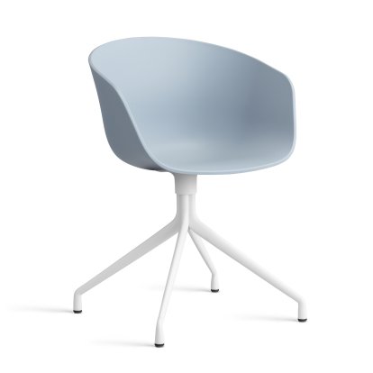 About A Chair AAC 20 Swivel Chair, Slate blue 2.0, White powder coated aluminium