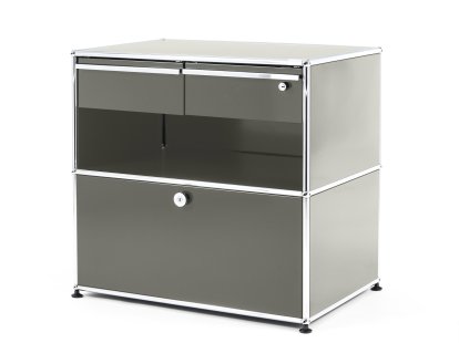 USM Haller Office Sideboard M with Drawers, Light grey RAL 7035