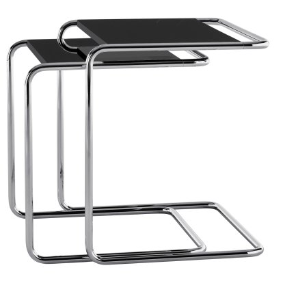 JS . Thonet - Side Table Set B 97 Serious, Serious 01 - graphite black