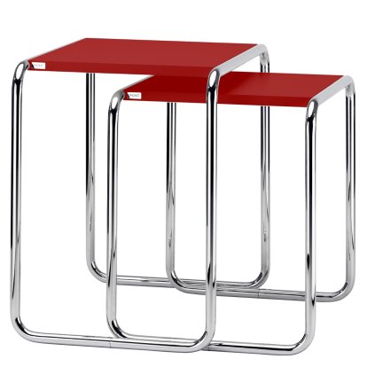 Set B 9 a + b, MDF tomato red varnish