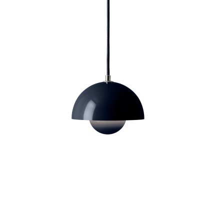 Flowerpot VP10 Pendant Lamp, Steel blue