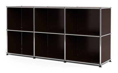 USM Haller Sideboard 50, Customisable, USM brown, Open, Open