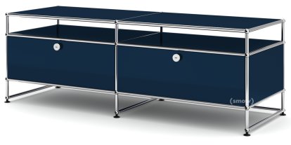 USM Haller TV-Board L, Steel blue RAL 5011