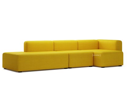 Mags Sofa with Récamière, Right armrest, Steelcut Trio - yellow
