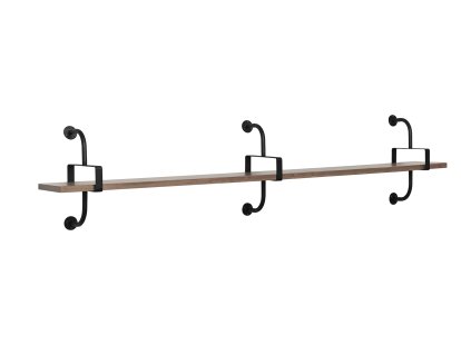 Démon Shelf, W 215 x H 46 cm, American walnut