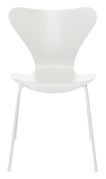 Series 7 Chair 3107, Coloured ash, White, White