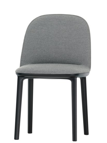Softshell Side Chair, Sierra grey, Glides for carpets