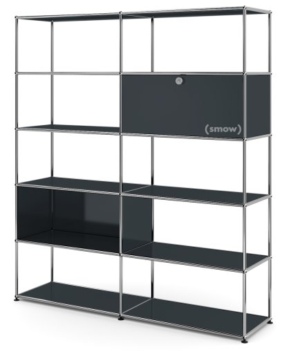 USM Haller Living Room Shelf L, Anthracite RAL 7016