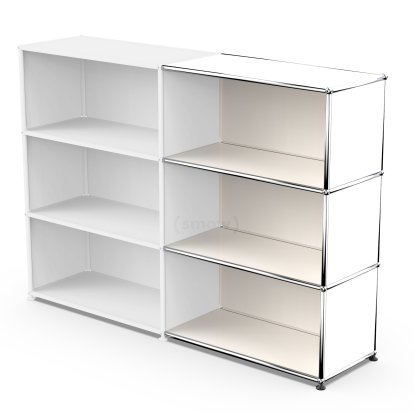 USM Haller Extension Kit Horizontal 3, Pure white RAL 9010, 35 cm