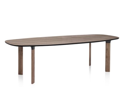 Analog Table, Walnut veneer, legs walnut, 245 x 105 cm