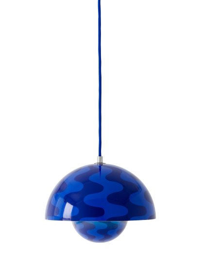 Flowerpot VP1 Pendant Lamp, Cobalt blue/twilight blue