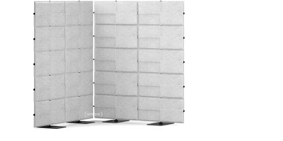USM Privacy Panels Acoustic Corner, 1,50 m (2 elements), 1,79 m (5 elements), 1,50 m (2 elements), Light grey