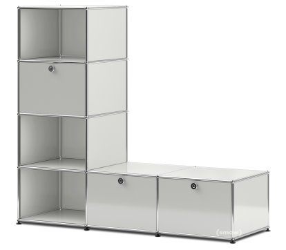 USM Haller Clothes Rack/Bench, Light grey RAL 7035