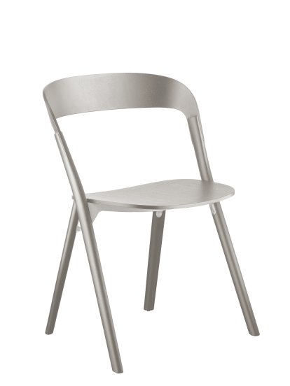 Pila Chair, Grey lacquered ash
