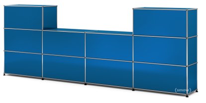 USM Haller Counter Type 3, Gentian blue RAL 5010, 35 cm