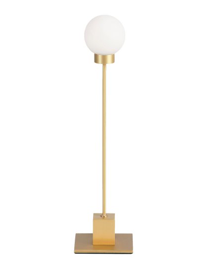 Snowball Table Lamp, Brass