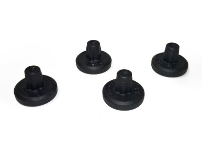 Glides (1 Set) for Vitra Chairs, For Grand Repos/Repos/Grand Relax, Pads for carpet, basic dark