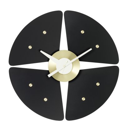 Petal Clock Black