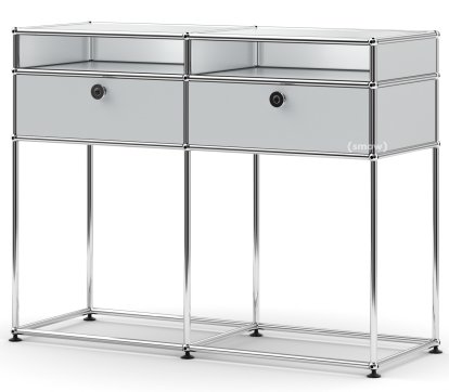 USM Haller Console Table, USM matte silver