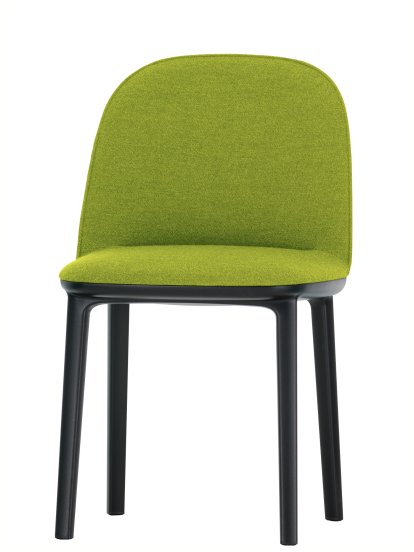 Softshell Side Chair, Avocado, Glides for carpets