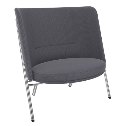 D70 Lounge Chair, Fabric Arco - grit, Chrom