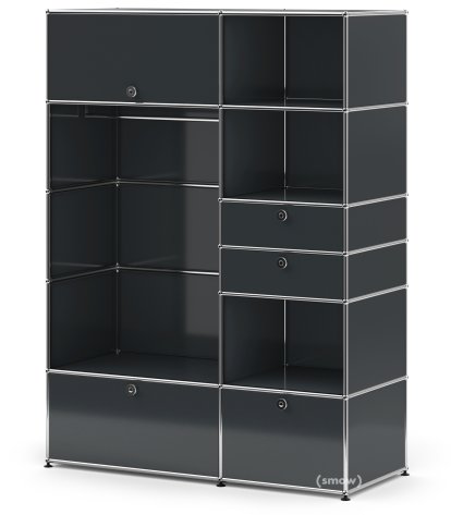 USM Haller Wardrobe Model 1, Anthracite RAL 7016