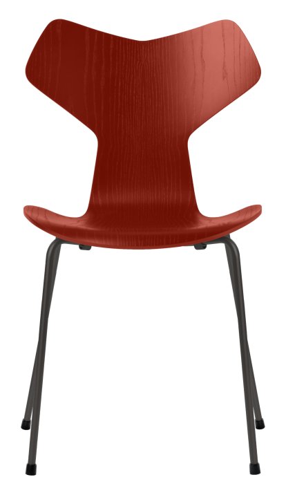 Grand Prix 3130 Chair, Coloured ash, Venetian red, Warm graphite