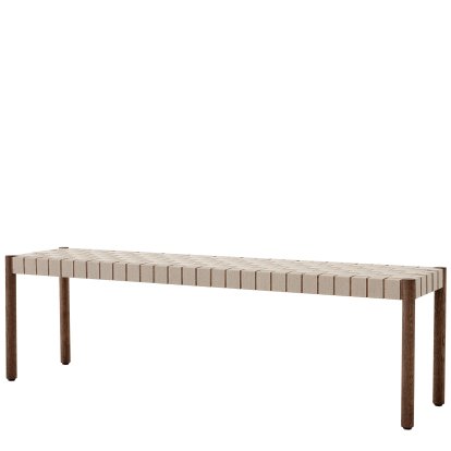 Betty Bench, TK5, 157 cm, Smoked oiled oak / natural linen