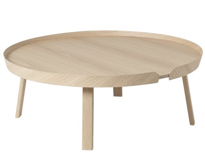 Around Coffee Table, XL (H 36 x Ø 95 cm), Natural oak