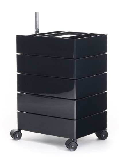 360° Container, 720 mm (5 shelves), Black