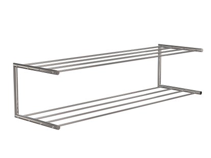 Nova Shoe Rack, W 101,9 x D 30 cm , Polished stainless steel