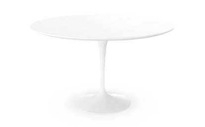 Saarinen Round Dining Table, 120 cm, White, Laminate white