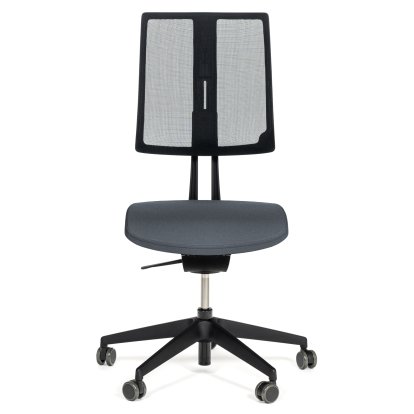 Equo Office Svivel Chair, Black, Net, Xtreme Plus (PG0), Dark grey YS171, C30 KST with seat depth adjustment, Standard 100 mm, Wthout armrests, With soft castors