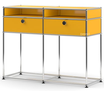 USM Haller Console Table, Golden yellow RAL 1004