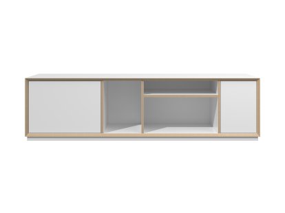 Vertiko Wide Lowboard, Version 1, CPL white, With base