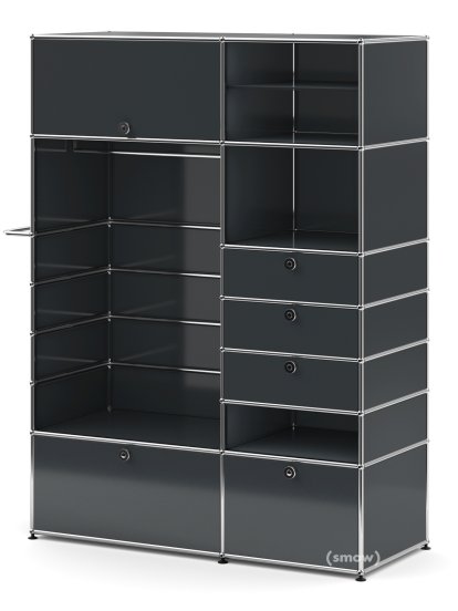 USM Haller Wardrobe Model 2, Anthracite RAL 7016