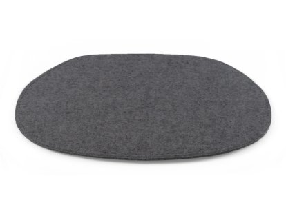 Seat Pad for Eames Side Chairs, With upholstery, Anthracite melange