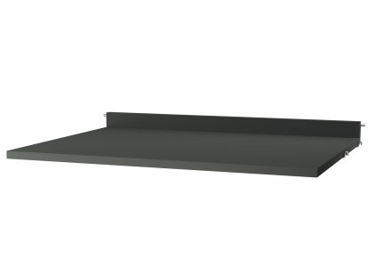 String System Work Desk, Dark grey lacquered