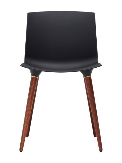 TAC Chair, Black (mat), Oiled walnut