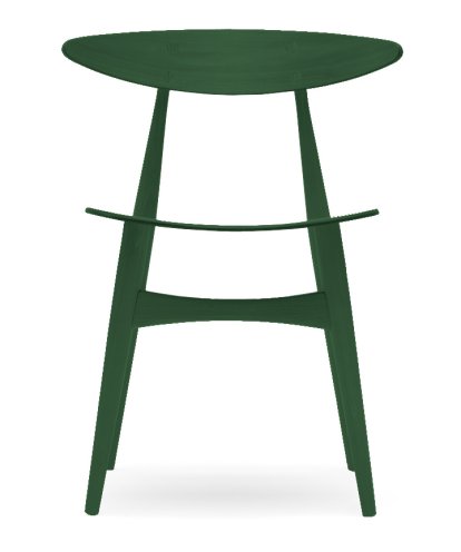 CH33T Chair, Dark green lacquered beech