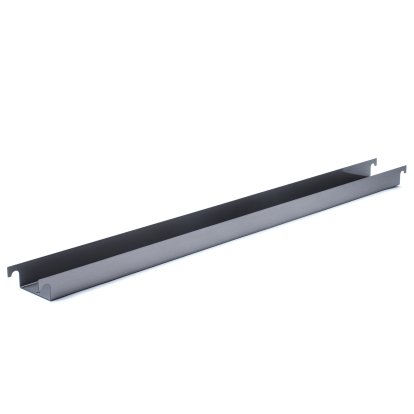 Cable Trough for Eiermann Table Frames, For table frame 135 cm (Eiermann 2), Clear lacquered steel