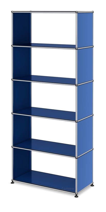 USM Haller Storage Unit without Rear Panels, Gentian blue RAL 5010